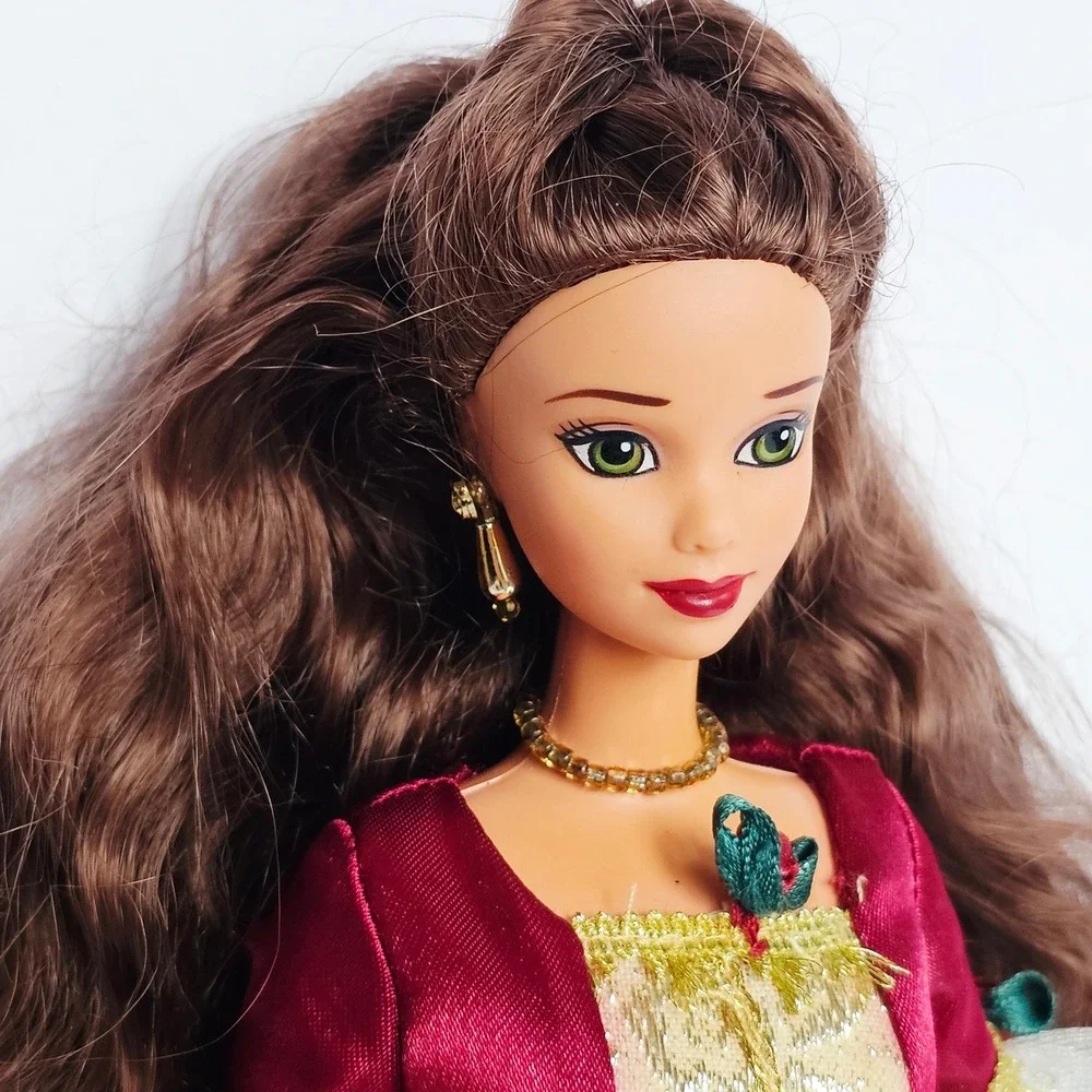 1997 Disney‎ Princess Holiday Belle Beauty and the Beast Barbie EUC #16710 1307 - Picture 12 of 15